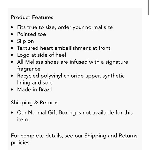 Melissa Pointy Heart Flats - Picture 2 of 6